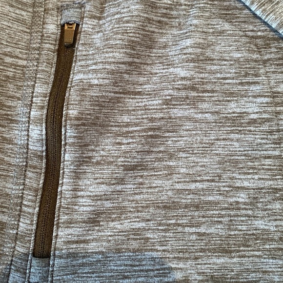 Tech Fleece Crew Blue Space Dye Long Sleeve Sweater Top w Zip Pocket Size XXL - Picture 3 of 5